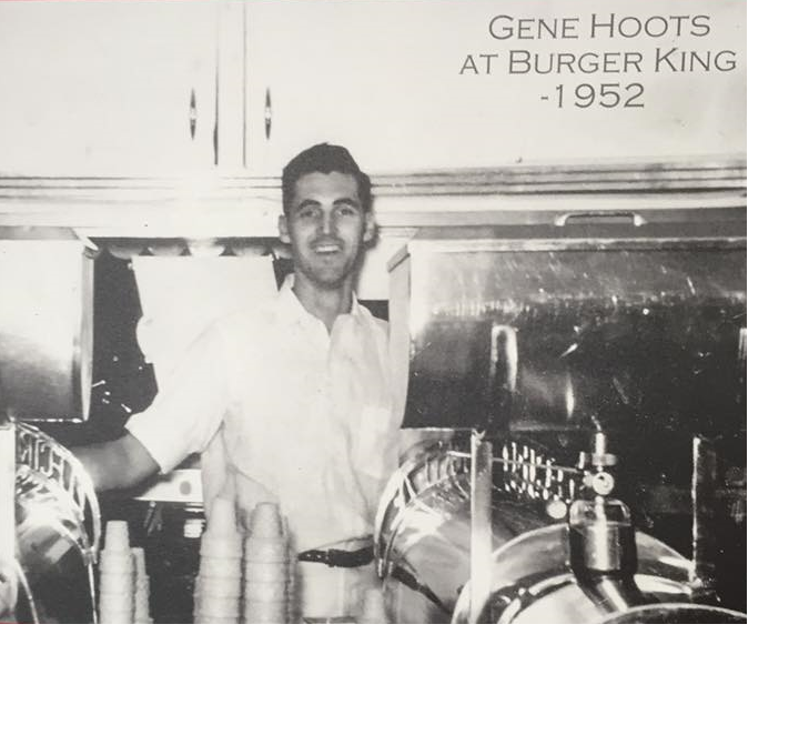 Gene Hoots at Burger King in 1952